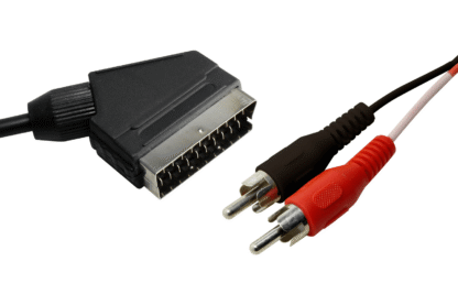Cable Profesional Euroconector a 2 RCA Audio Estéreo 3m