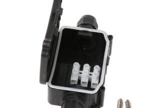 Caja estanca IP66 empalme eléctrico exterior, 80x52x32mm, Cable Ø4 - 8mm, PG9