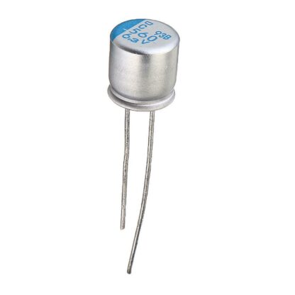 Condensador 560uF 6,3V 105º, Ø6,3x8mm Polymer Aluminium