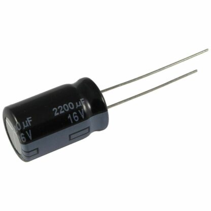 Condensador Electrolitico 2200uF/16V 105º Ø12,5x20mm Panasonic FR
