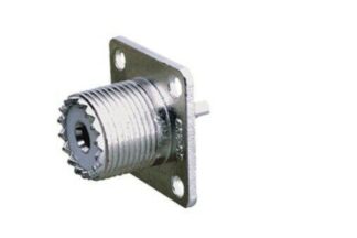 Conector UHF Hembra SO-239 chasis, fijación tornillos