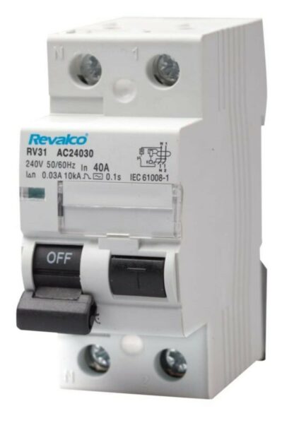 Interruptor Diferencial RCCB 2 Polos 230V 40A 30mA REVALCO