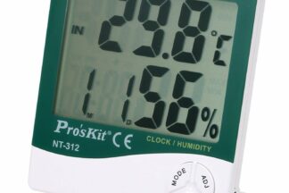 Medidor de temperatura y humedad ambiental para interior + sonda exteriores