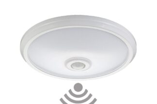 Plafón Superficie Sensor de Movimiento+Crepuscular 2 x E27