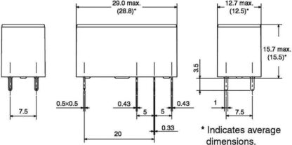 RELÉ 12VDC 16A/250V SPDT 2+6pin OMRON G5RL-1-E - Imagen 4