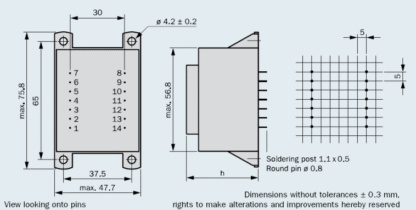 TRANSFORMADOR Alimentación PCB, 12V 16VA 70ºC BVEI5411124 - Imagen 4