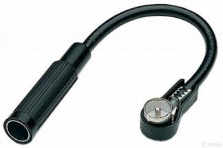 Adaptador Antena coche macho ISO - Hembra DIN, Cable 15cm