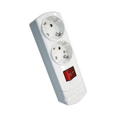 Base múltiple de 2 tomas sin cable 16A 3500W