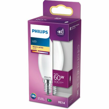 Bombilla Philips E14 Led Vela Cálida 827/2700K 6,5W/60W - Imagen 3