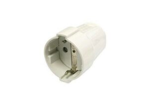 CLAVIJA HEMBRA SCHUKO 16A/250V BLANCA