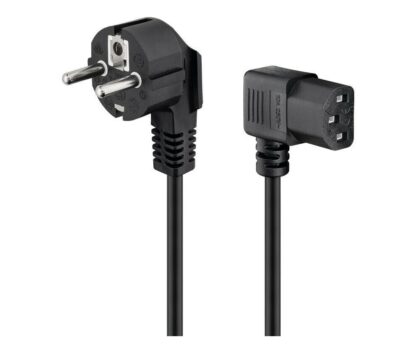 Cable Conexión Alimentación 3m CEE7/7 a IEC320-C13 Acodado - Imagen 3