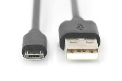 Cable USB-A 2.0 macho-macho Micro USB de 1,8m, color negro - Imagen 3
