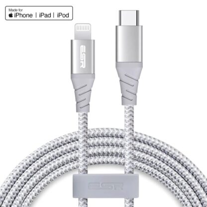 Cable de Carga MFi 1m USB-C a Lightning PD 1 Metro ESR Original - Imagen 3