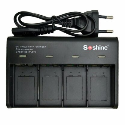 Cargador Baterías 9V 6F22 + 4 Baterías 9V/650mAh Li-ion - Imagen 4