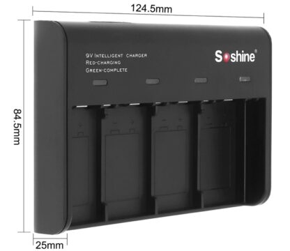 Cargador Baterías 9V 6F22 + 4 Baterías 9V/650mAh Li-ion - Imagen 5