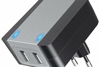 Cargador alimentador 100-240V doble USB 'carga rápida' (Qualcomm Quick Charge)