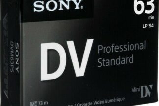 Cinta Videocamara MiniDV DVC 63min SONY DVM63PS