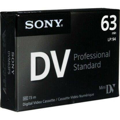 Cinta Videocamara MiniDV DVC 63min SONY DVM63PS