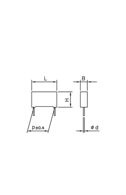 Condensador MKP X2 Safety 0,015uF/15nF 275Vac KEMET - Imagen 4