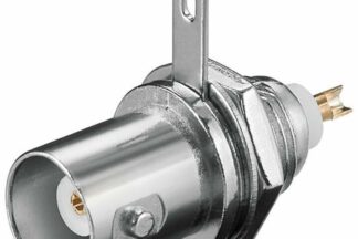 Conector BNC Hembra Soldable, Chasis, Panel, Rosca/Tuerca (5 Unidades)