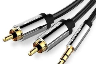 Conexión Cable HI-FI Estéreo Jack 3,5mm - 2 x RCA 2m VENTION