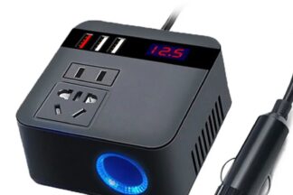 Convertidor DC-AC 12/24V - 220V 75W + USBx2 + USB QC3.0