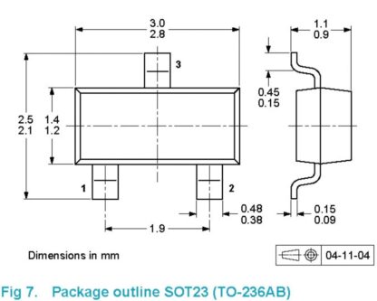 Diodo BAV70 100V/0,215A SOT-23 DIOTEC - Imagen 3