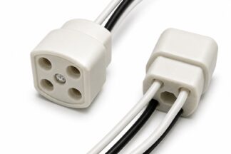 Portalámparas G10q para Fluorescente Circular de 22, 32 y 40 W, Cables 30cm