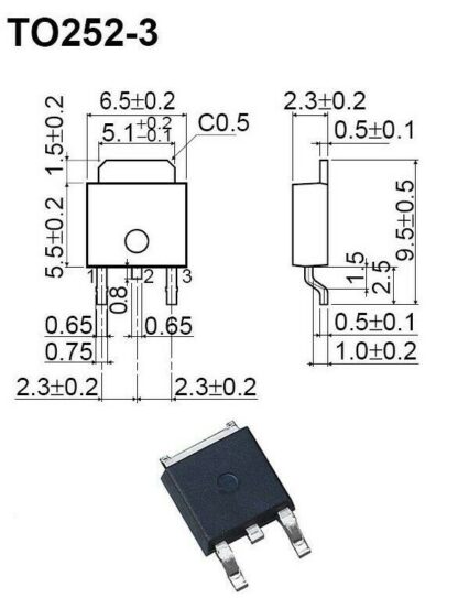 AMS1117-5.0 AMS1117 5.0 AMS1117 REGULADOR ESTABILIZADOR TENSION 5V 1A TO-252 DPAK TO252 (10 Unidades) - Imagen 4