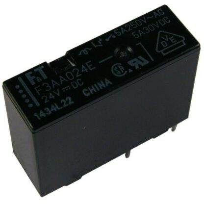 RELE 24VDC 5A/250Vac 1cto SPST 2+2 Pin, Paso 7mm, FUJITSU, FTR-F3AA024E-HA