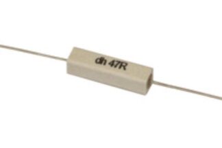 Resistencia bobinada 75 OHM 8W, Salidas Axiales, 38x9mm
