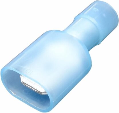 Terminal 6,3mm Macho Aislado Nailon Azul 1,5-2,5mm² AWG 16-14