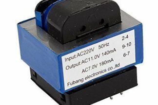 Transformador de alimentación PCB 0-11V 140mA + 0-7V 180mA