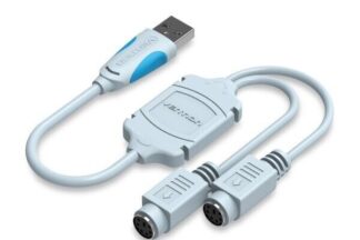 USB to DUAL PS2 Mouse Keyboard Converter Cable 33cm