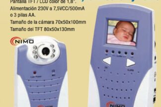 Vigilabebés cámara color/visión nocturna con audio, sin hilos 2,4GHz
