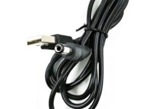 Cable de Alimentación DC, USB a Jack DC 5,5x2,1mm, 0,5m