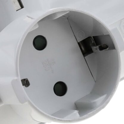 Adaptador 3 tomas enchufe Schuko con interruptor - Imagen 4
