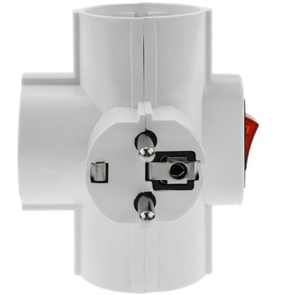 Adaptador 3 tomas enchufe Schuko con interruptor - Imagen 9