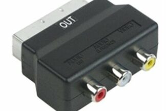 Adaptador Euroconector Scart  "OUT" a 3 RCA