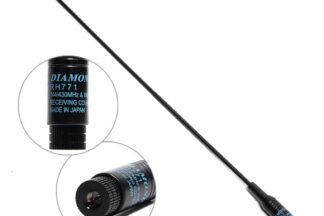 Antena Doble Banda VHF+UHF, Diamond RH771 Original, SMA Macho