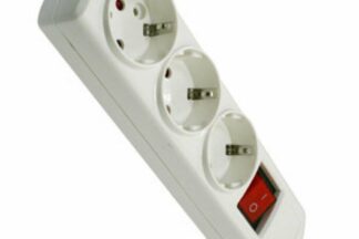 Base 3 tomas con interruptor, cable 1,4m