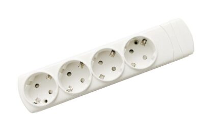 Base múltiple de 4 tomas sin cable