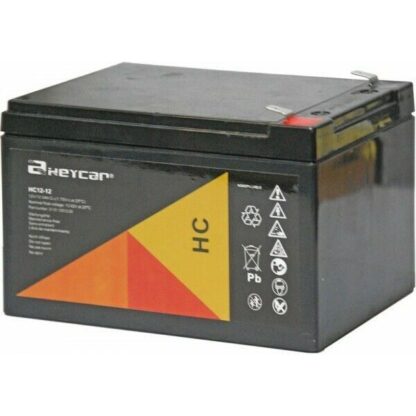 Bateria Plomo AGM HEYCAR 12V 12Ah Serie HC: Vida 8 Años