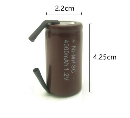 Bateria Recargable SC, SUB-C, 1.2V/4000mAh NiMh - Imagen 4