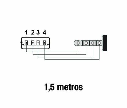 Cable Conexión Jack 3,5mm 4c - USB "A" Macho 1,5m - Imagen 4