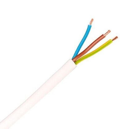 Cable Manguera Eléctrica 3x2,50mm² H05VV-F Blanca Ø11mm - Imagen 3