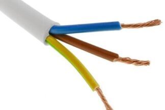 Cable Manguera Eléctrica 3x2,50mm² H05VV-F Blanca Ø11mm