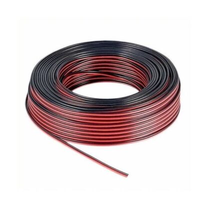 Cable Paralelo Altavoz 2x1mm² Cobre Rojo/Negro LSHZ 100m