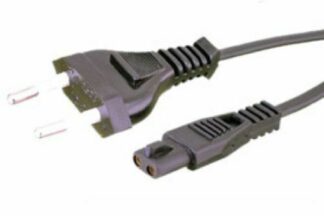 Cable alimentación clavija 12x5mm con pivote