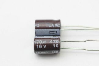 Condensador Electrolítico 470uF 16V 105º TEAPO Ø8x11,5mmL